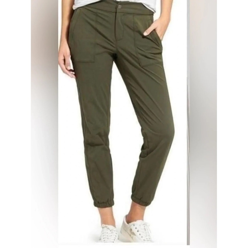 Athleta Women's Olive Green Trekkie Jogger 2.0- Size 2 Hike Commute Travel Pants